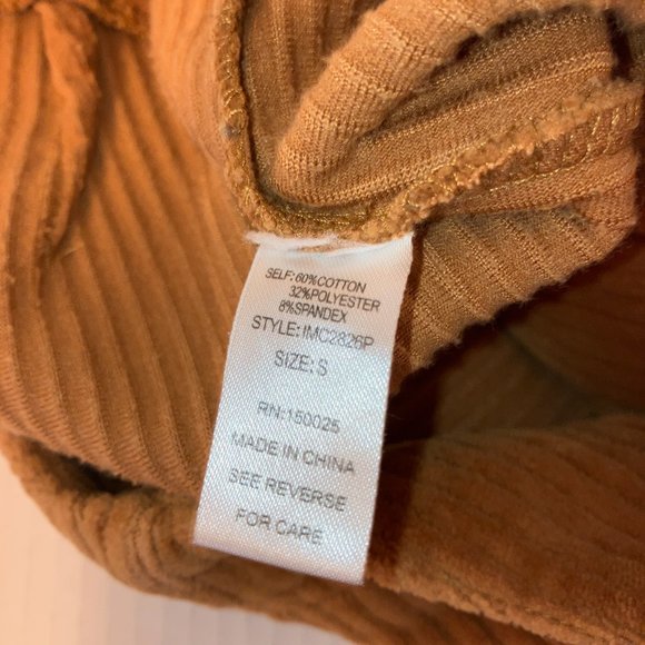 Emory Park Rust Stretch Corduroy Womens Flare Leg Pants Size S - Picture 11 of 13